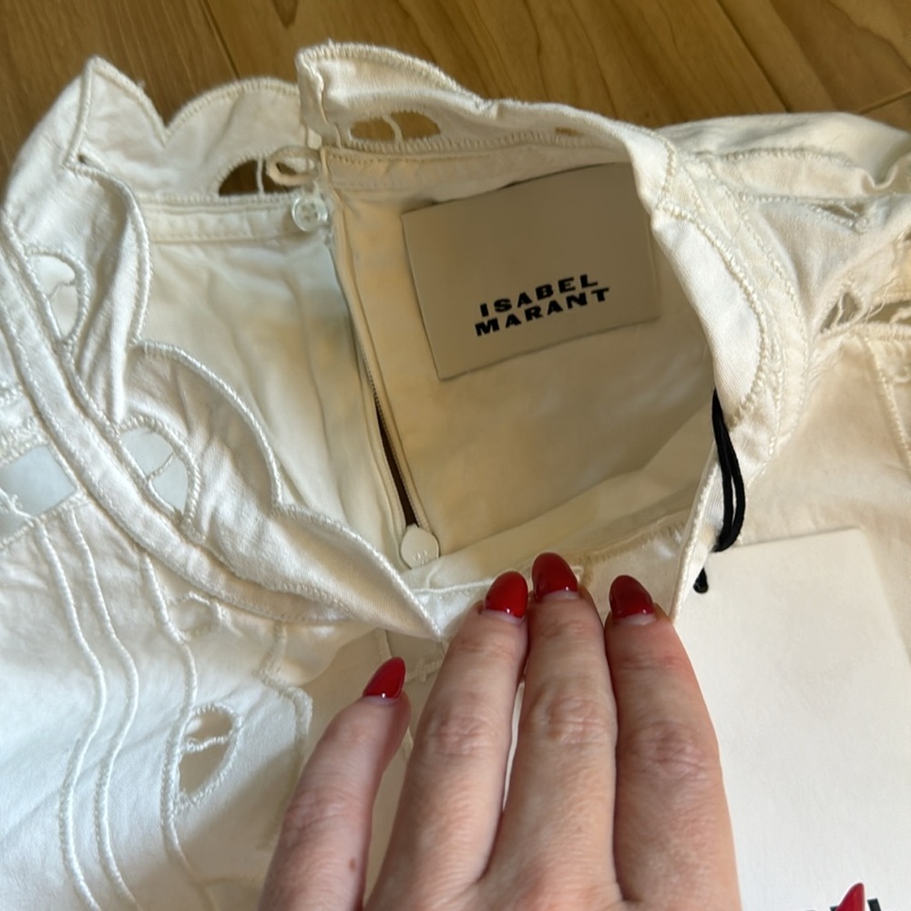 NWT Praline Eyelet Embroidered Long Sleeve Cotton Dress - Picture 4 of 13